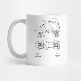 Skate Shoe vintage patent drawing Mug